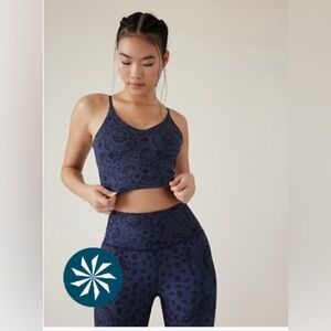 Athleta Elation V Neck Longline Bra